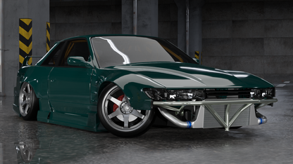 True Focus Fabrication - Nissan Silvia S13  - Front Standard Bash Bar