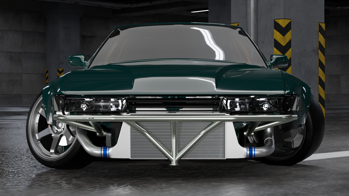 True Focus Fabrication - Nissan Silvia S13  - Front Standard Bash Bar