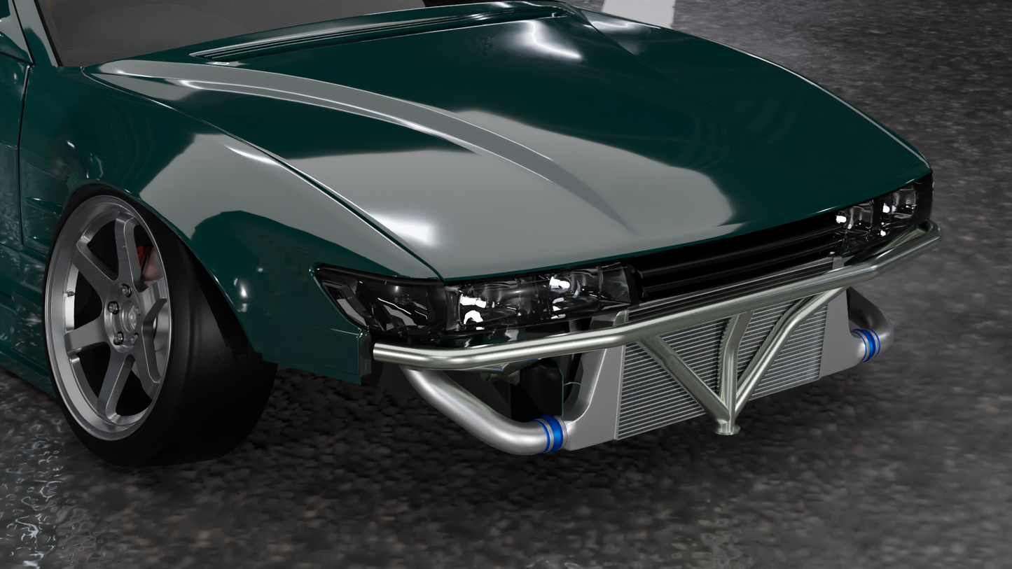 True Focus Fabrication - Nissan Silvia S13  - Front Standard Bash Bar