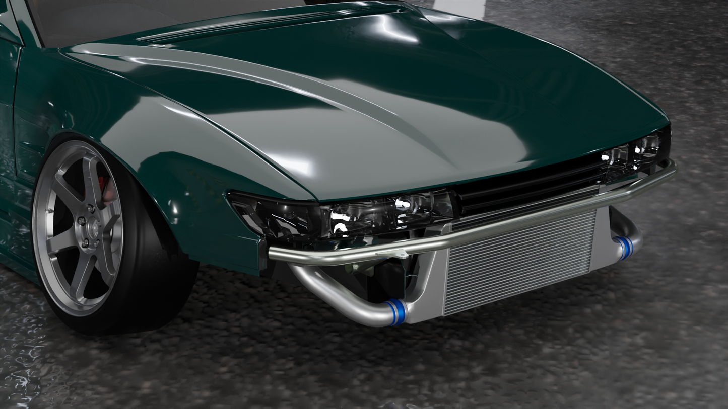 True Focus Fabrication - Nissan Silvia S13  - Front Standard Bash Bar