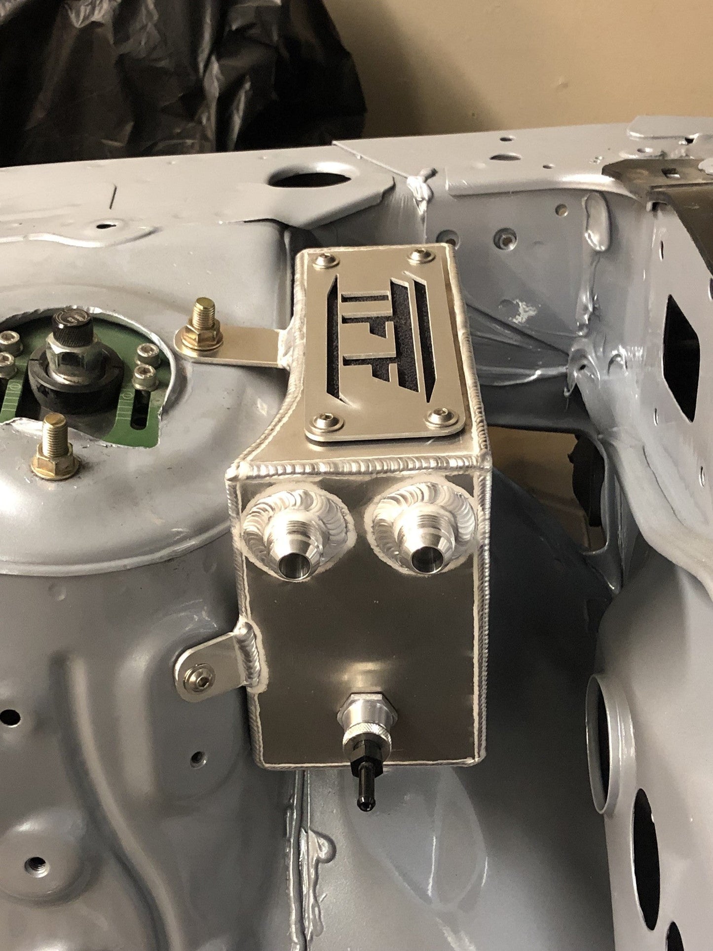 True Focus Fabrication - Nissan 240SX S13 LHD - Tucked Oil Catch Can