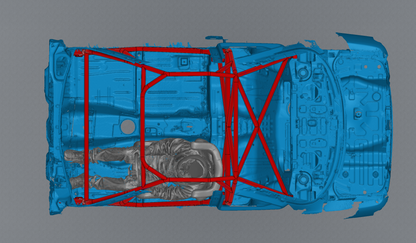 CAGEKITS - NISSAN SILVIA S14 FD Spec – Non-gutted X Door Bar Roll Cage