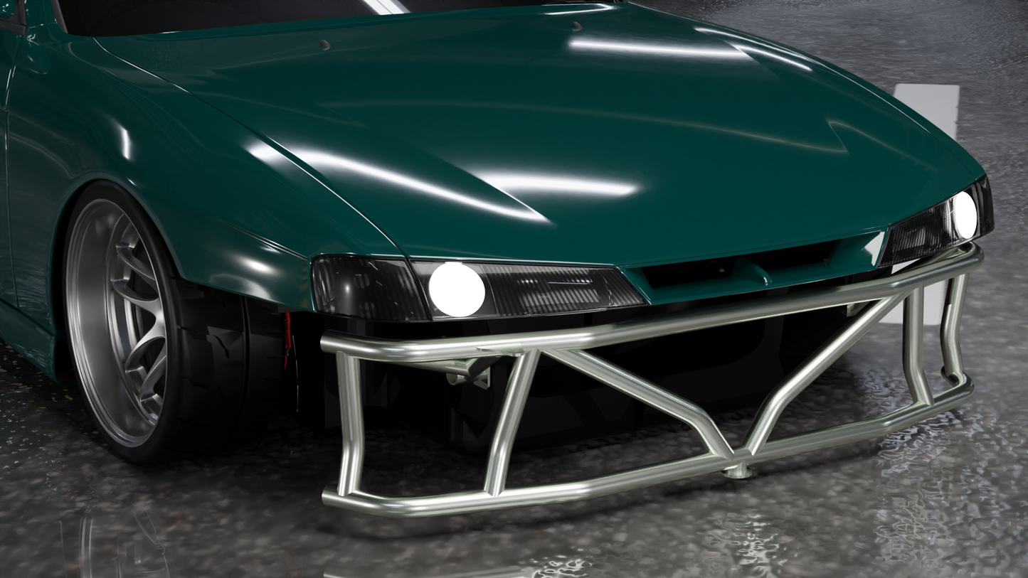 True Focus Fabrication - Nissan S13/S14/S15/R32 - Front Dual Row Bash Bar - Type 1