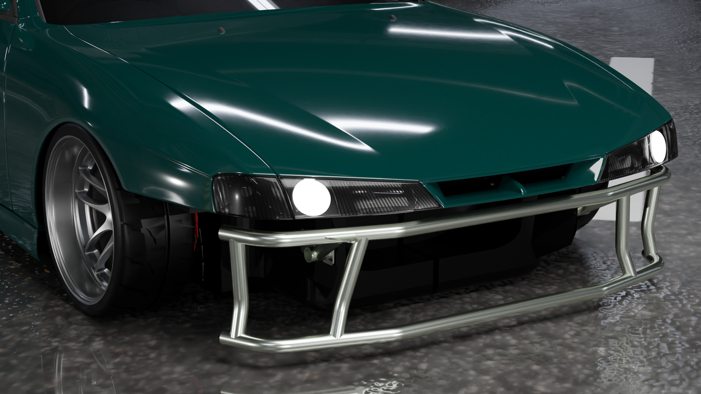 True Focus Fabrication - Nissan S13/S14/S15/R32 - Front Dual Row Bash Bar - Type 1