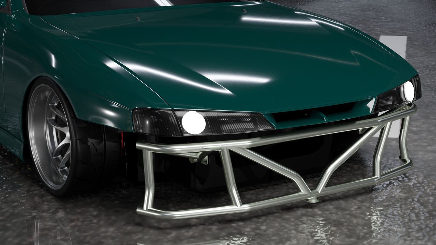 True Focus Fabrication - Nissan S13/S14/S15/R32 - Front Dual Row Bash Bar - Type 2