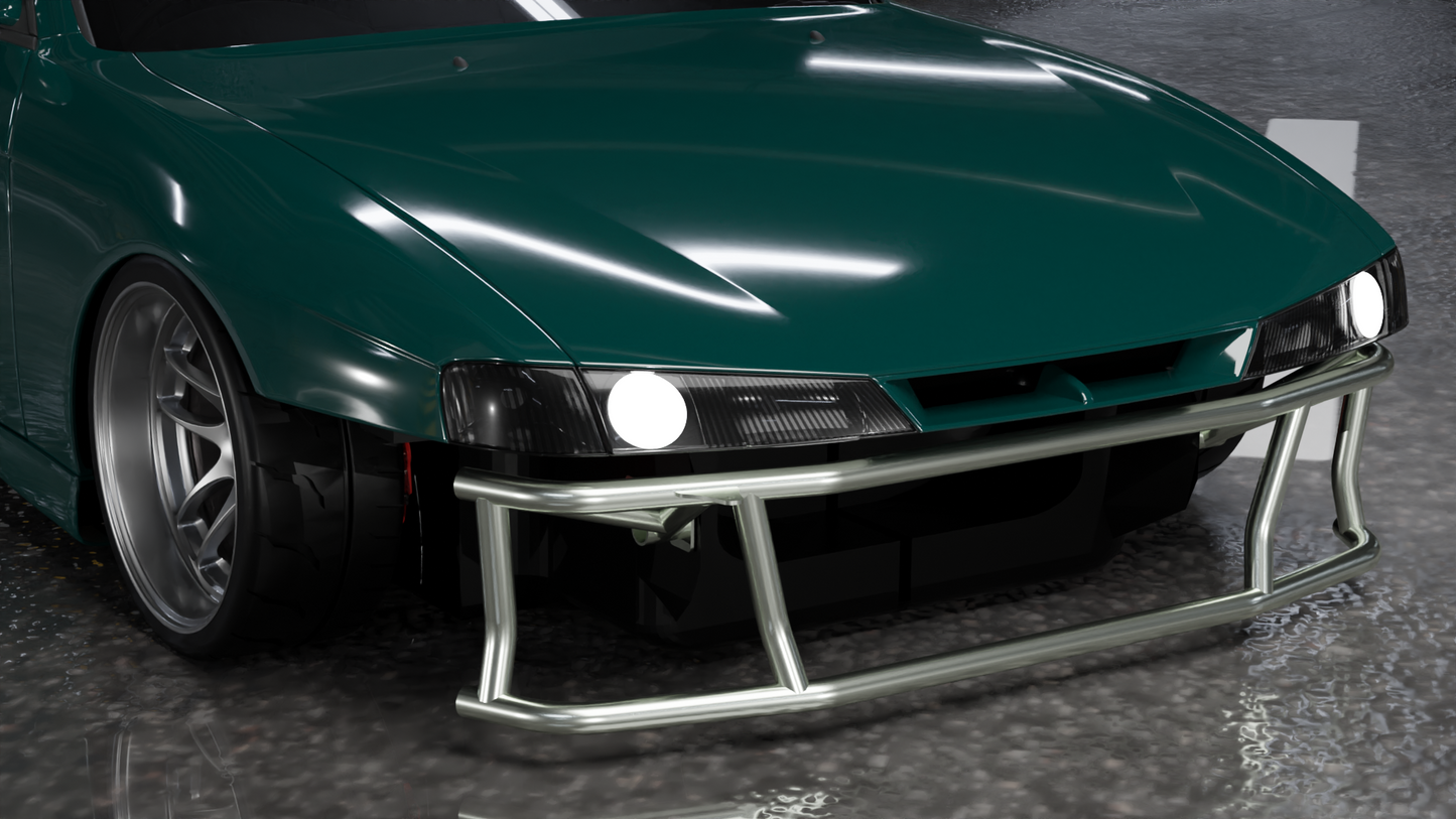 True Focus Fabrication - Nissan S13/S14/S15/R32 - Front Dual Row Bash Bar - Type 2