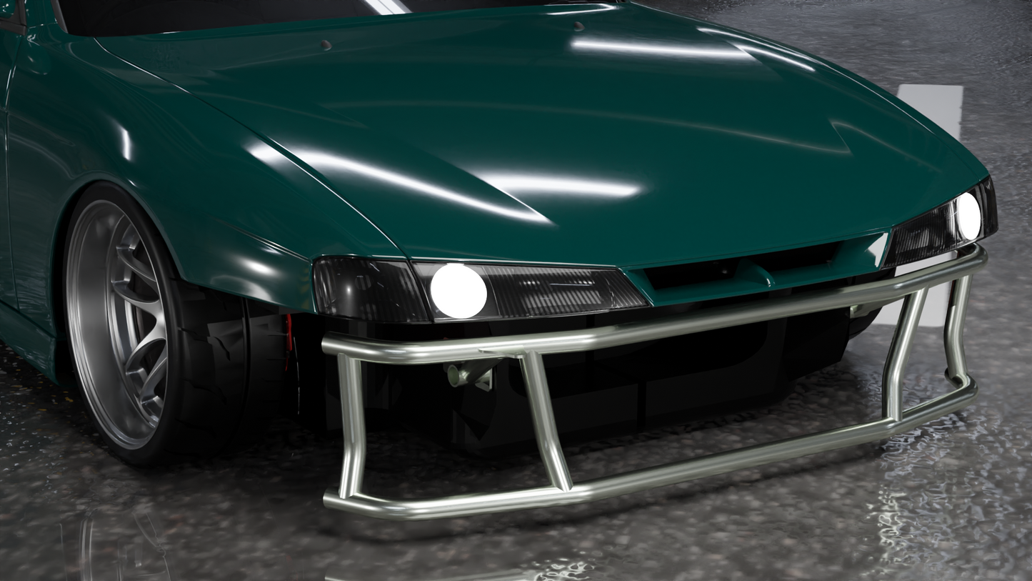 True Focus Fabrication - Nissan S13/S14/S15/R32 - Front Dual Row Bash Bar - Type 2