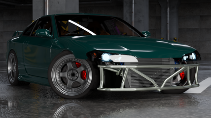 True Focus Fabrication - Nissan S13/S14/S15/R32 - Front Dual Row Bash Bar - Type 1