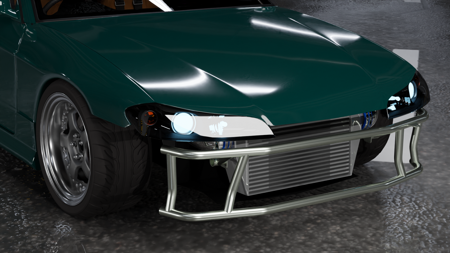 True Focus Fabrication - Nissan S13/S14/S15/R32 - Front Dual Row Bash Bar - Type 1