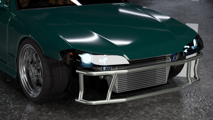 True Focus Fabrication - Nissan S13/S14/S15/R32 - Front Dual Row Bash Bar - Type 1