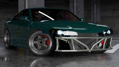 True Focus Fabrication - Nissan S13/S14/S15/R32 - Front Dual Row Bash Bar - Type 2