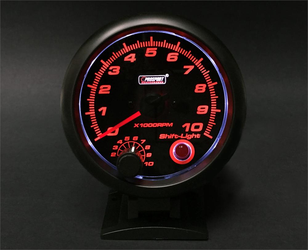 Prosport Gauges - 3 3/4" Tachometer with built in shift light