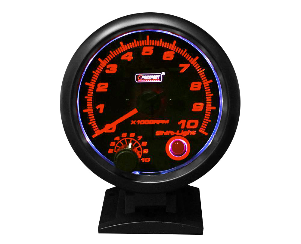 Prosport Gauges - 3 3/4" Tachometer with built in shift light