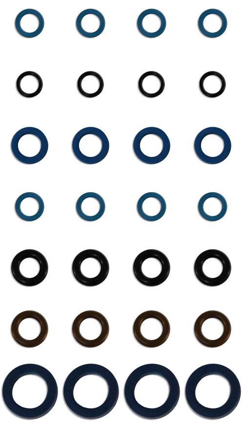 Fuel Injector Clinic - Seal kit for Fuel Injector Clinic Honda/Acura style and Subaru STi top-feed rail conversion injectors (slk-115-7x4)