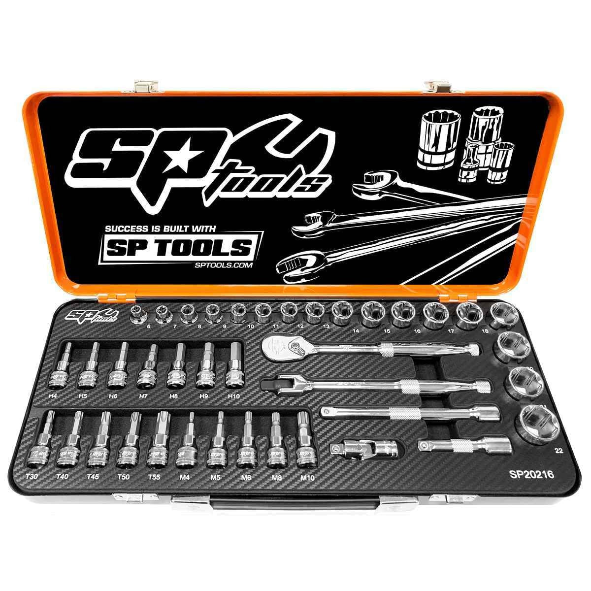 SP Tools USA - 39PC 3/8" DRIVE 6PT GENERAL SERVICE SOCKET SET