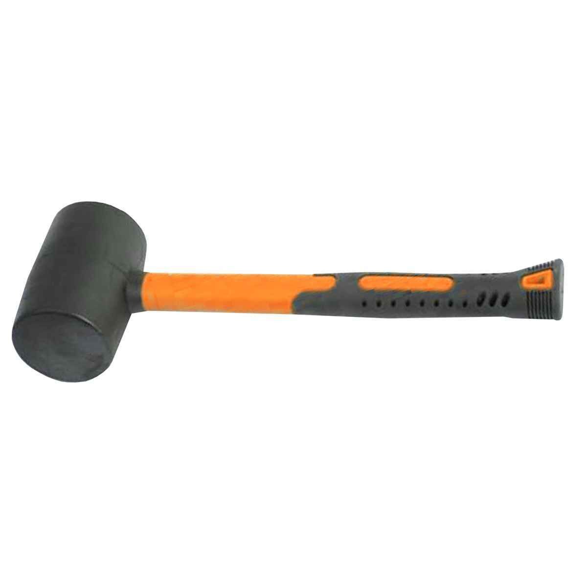 SP Tools USA - 16 OZ RUBBER MALLET - BLACK - FIBERGLASS HANDLE