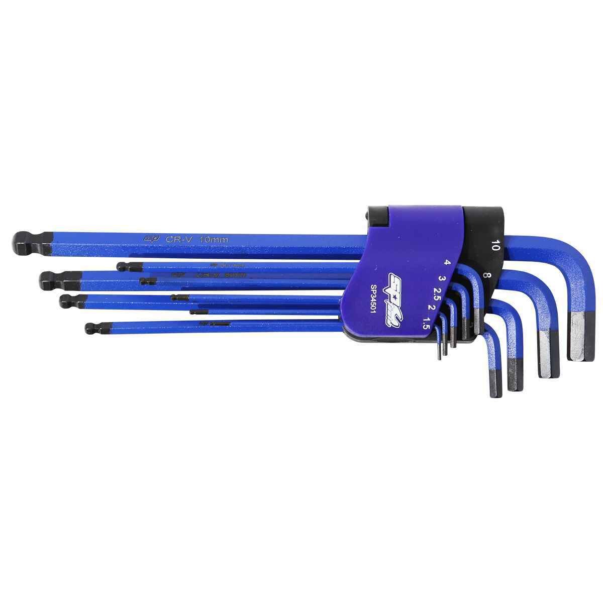 SP Tools USA - 9PC METRIC L-SHAPED HEX KEY SET