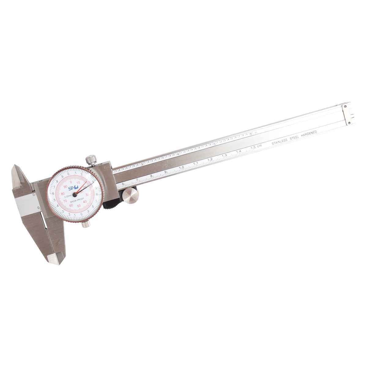 SP Tools USA - 6" METRIC/SAE DIAL VERNIER CALIPERS - DIAL GAUGE