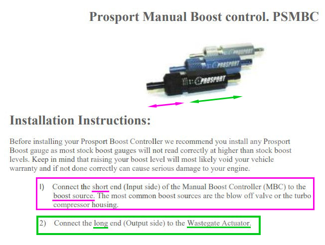 Prosport Gauges - Manual Boost Controller-Blue