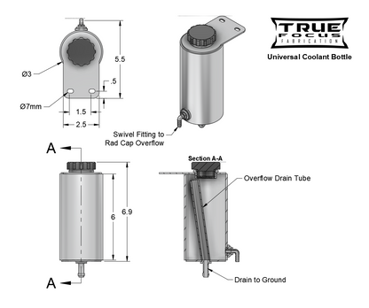 True Focus Fabrication - Universal Coolant Overflow Tank