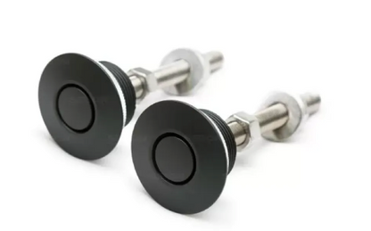 Quik Latch Ql-38 Low Profile Hood Pin Kit Black No Lock