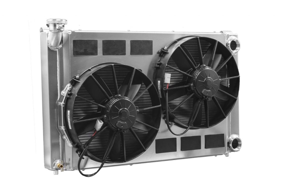 PWR  - 55mm Performance Radiator Module (Toyota Supra A80 1993-98) W/ Dual 12″ SPAL Fans