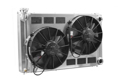 PWR  - 55mm Performance Radiator Module (Toyota Supra A80 1993-98) W/ Dual 12″ SPAL Fans