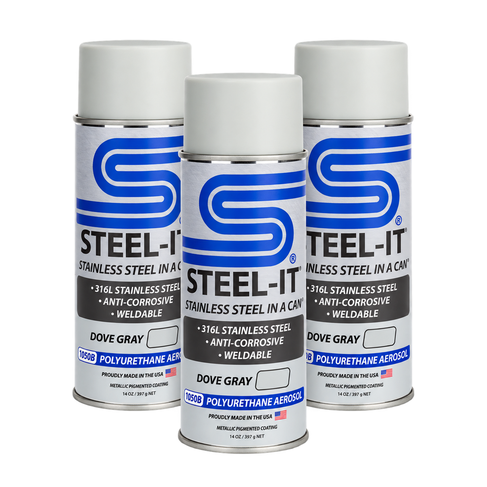 Steel-It | POLYURETHANE AEROSOL - BUY 2 GET 1 FREE - Dove Gray
