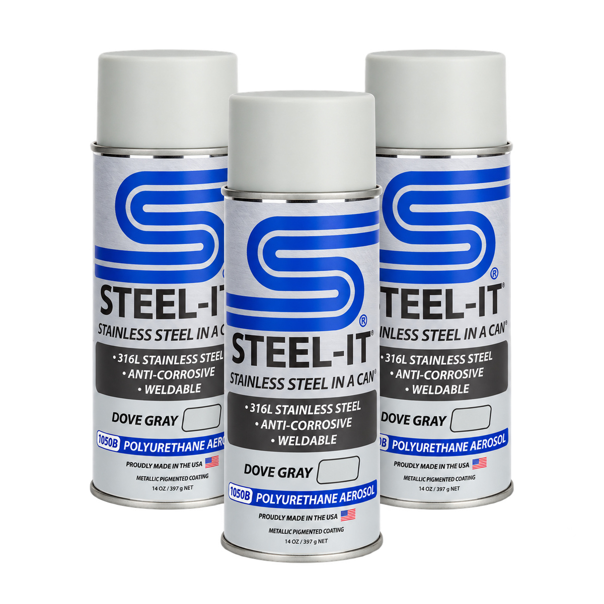 Steel-It | POLYURETHANE AEROSOL - BUY 2 GET 1 FREE - Dove Gray