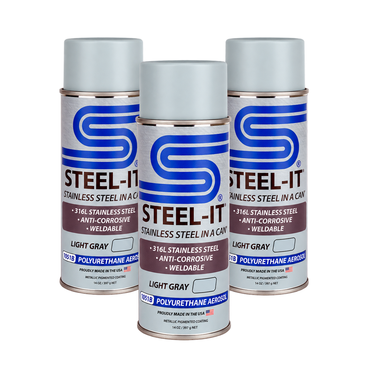 Steel-It | POLYURETHANE AEROSOL - BUY 2 GET 1 FREE - Light Gray