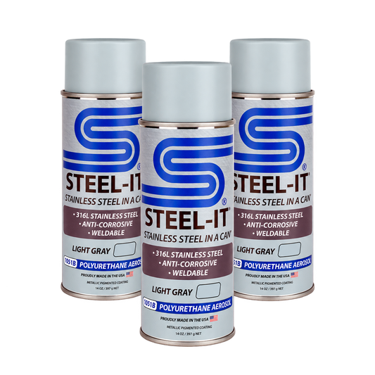 Steel-It | POLYURETHANE AEROSOL - BUY 2 GET 1 FREE - Light Gray