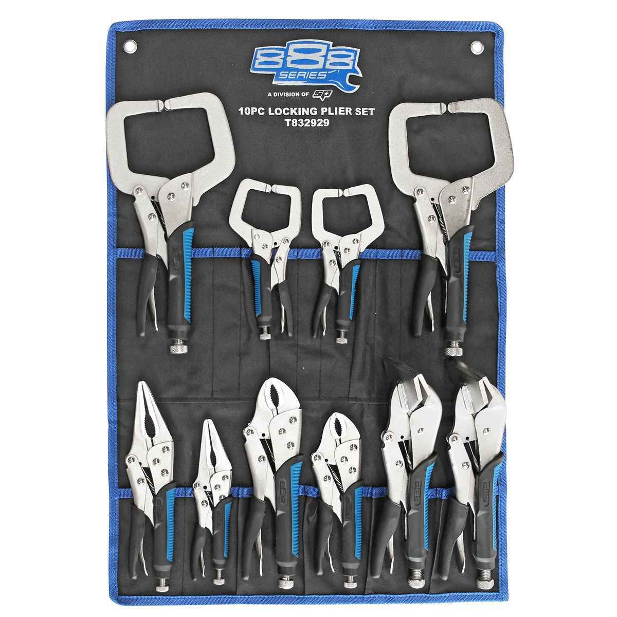 SP Tools USA - 10PC 888 SERIES LOCKING PLIER SET