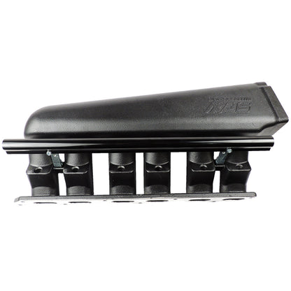 93-02 Supra 2JZ GTE intake manifold - 6 Injectors - Black