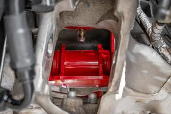 BMR 14-19 Chevrolet Corvette Polyurethane Transmission/Differential Mount - Red