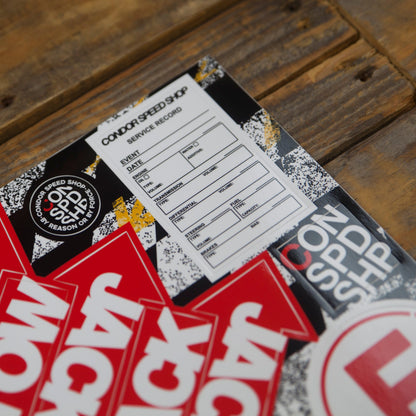 Condor Speed Shop - "E" Fire Extinguisher, "OFF" Emergency, Jack, & Tow Point Sticker Packs