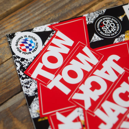 Condor Speed Shop - "E" Fire Extinguisher, "OFF" Emergency, Jack, & Tow Point Sticker Packs