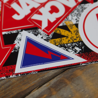 Condor Speed Shop - "E" Fire Extinguisher, "OFF" Emergency, Jack, & Tow Point Sticker Packs