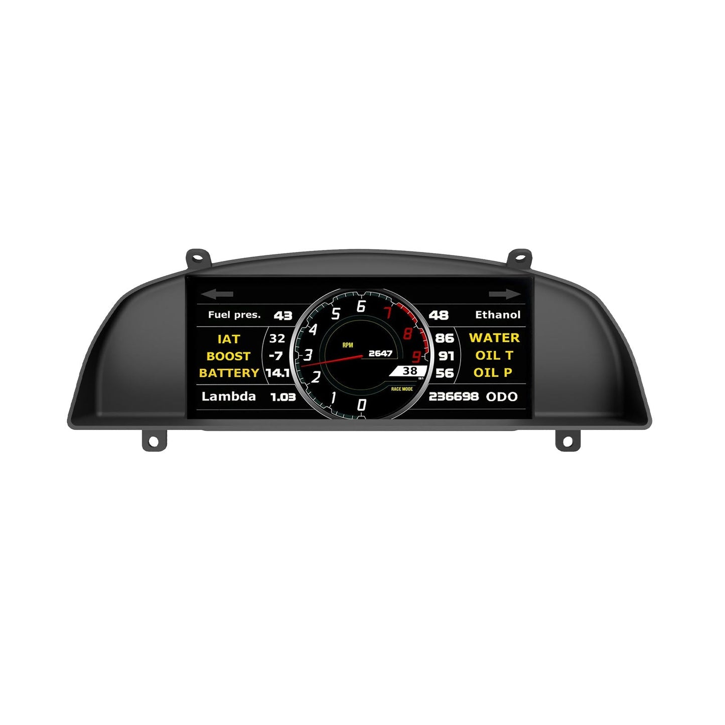 Mako Motorsport - Powertune Digital Ultrawide Dash Recessed Cluster Mount (display sold separately)
