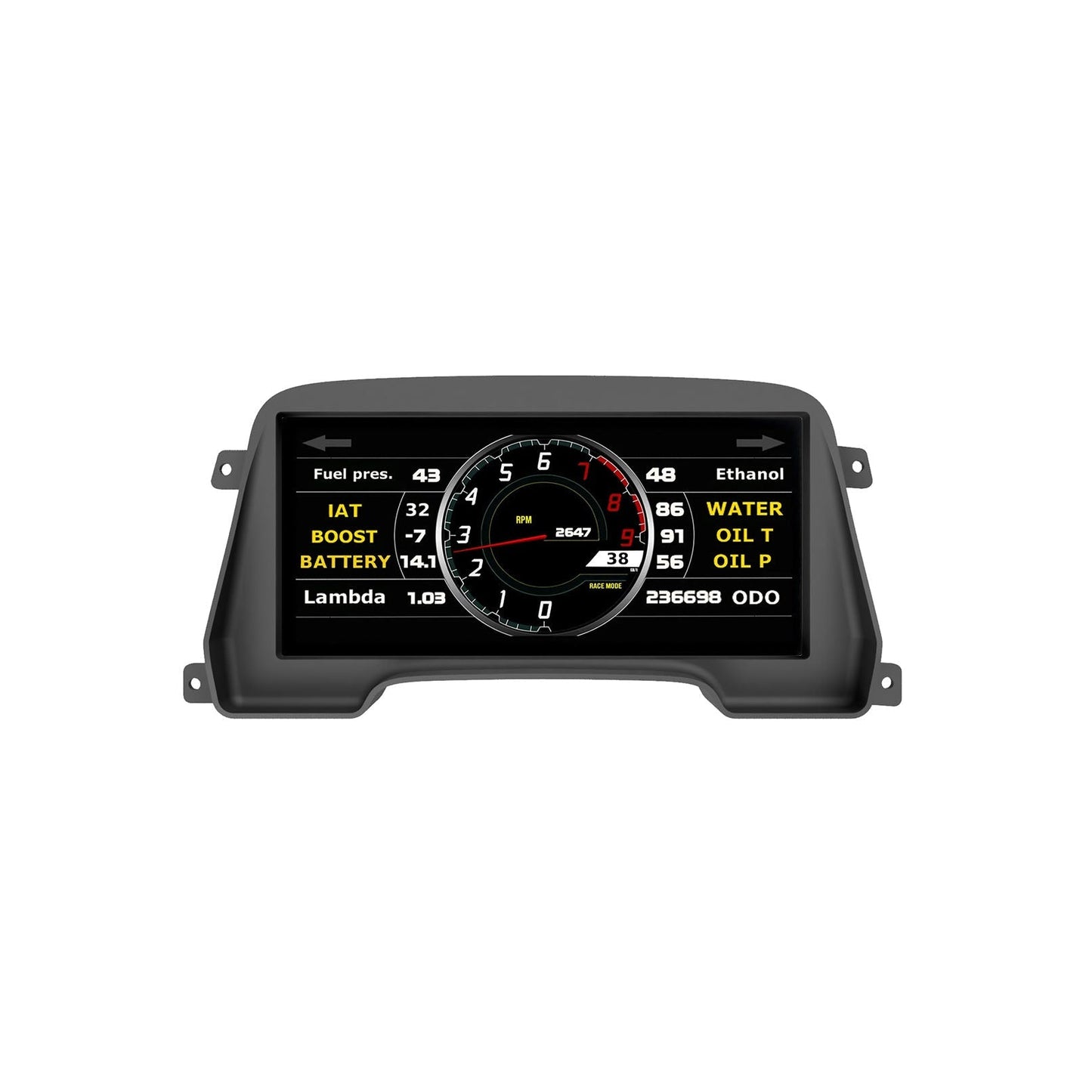 Mako Motorsport - Powertune Digital Ultrawide Dash Recessed Cluster Mount (display sold separately)