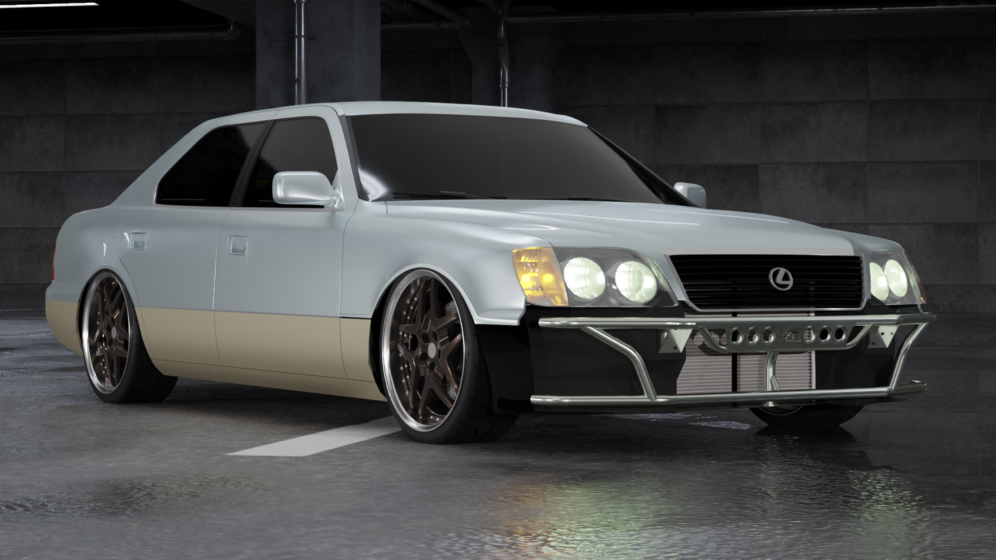 True Focus Fabrication - Lexus LS400 (1995-2000) - Dual Row Front Bash Bar