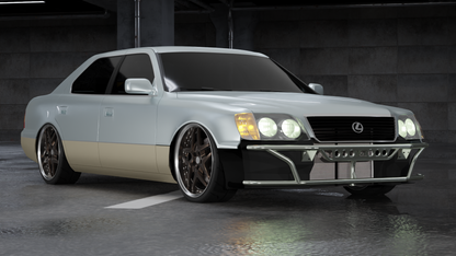 True Focus Fabrication - Lexus LS400 (1995-2000) - Dual Row Front Bash Bar