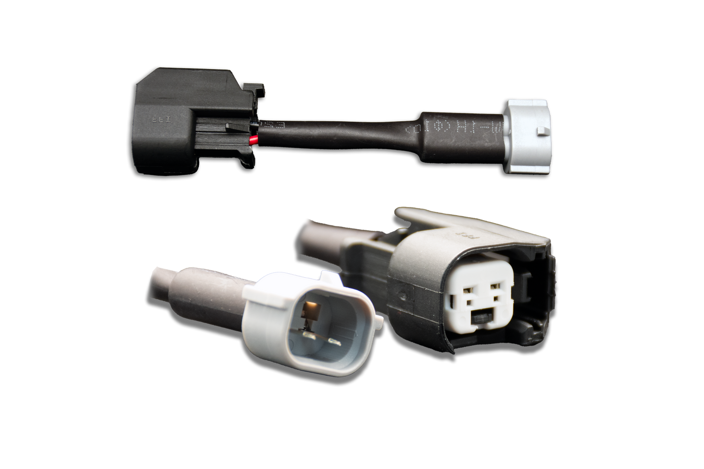Fuel Injector Clinic - Set of 4 US Car/EV6 (female) to Denso (male) injector plug adaptors (padputod4s)