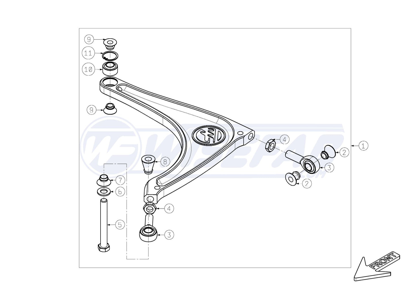 WiseFab - Subaru FRS BRZ Lower Control Arm (WF860_200RA)