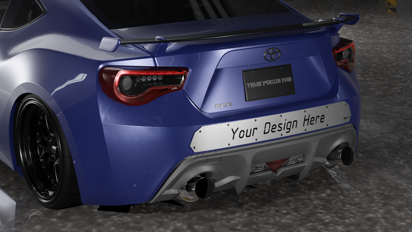 True Focus Fabrication - Scion FR-S / Subaru BRZ - Rear Bumper Vent Diffuser