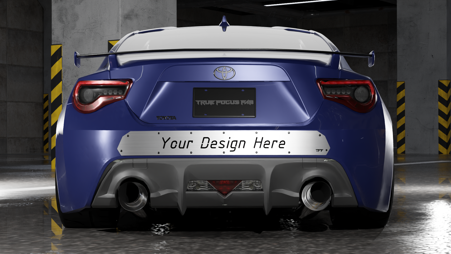 True Focus Fabrication - Scion FR-S / Subaru BRZ - Rear Bumper Vent Diffuser