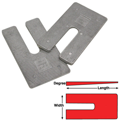 SPC Performance AL Shims 2.5X5X1 deg. (6)