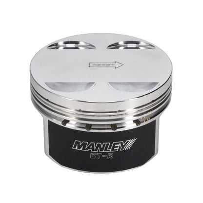 Manley Nissan GTR VR38DETT 99mm Bore 88.4mm Stroke -2cc Dish Turbo Tuff Piston Set w/ Rings