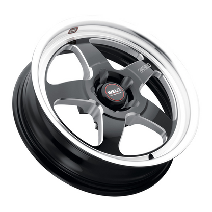 Weld S155 15x10 Ventura Drag 5x114.3 ET51 BS7.50 Gloss BLK MIL DIA 78.1