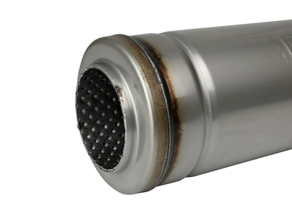 aFe MACH Force-Xp 409 SS Muffler 3in Center/Center 18in L X 5in Dia - Round Body
