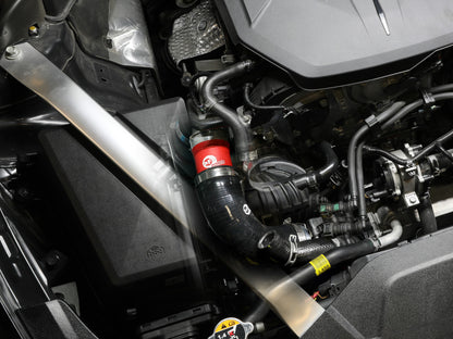 aFe BladeRunner 22-23 Kia Stinger L4-2.5L (t) Aluminum Hot and Cold Charge Pipe Kit - Red